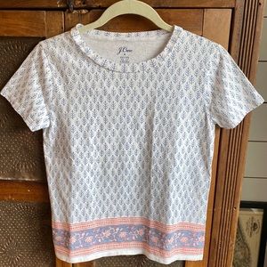 J. Crew x SZ Blockprints NWOT Top tee xs